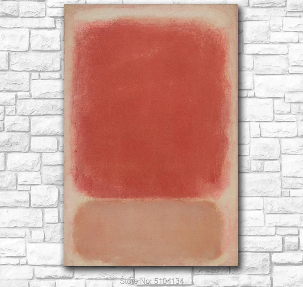 Rothko Red and Pink on от Марка Ротко Классическая натюрморт картина маслом Гостиная Холст