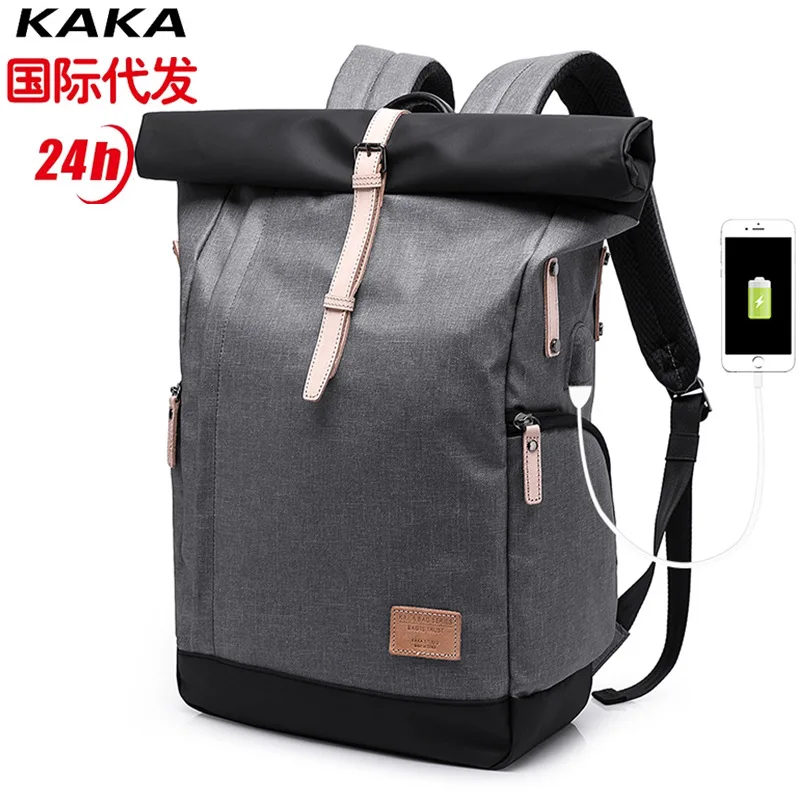 

New Style Men Korean-style Backpack Multi-functional Computer Bag College Student School Bag Oxford Packsack