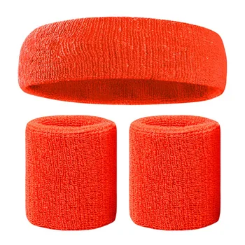 

Fitness Headband Wristbands Breathable Sweat Absorbent Yoga Football Elastic Sweatband Hair Band Head Wrap Sportswear Set