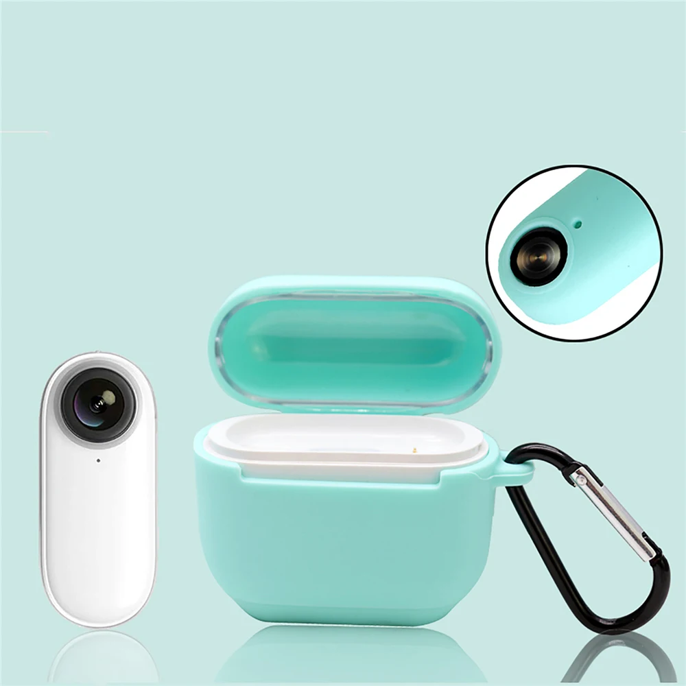 Мягкий силиконовый защитный чехол для экшн-камеры Insta 360 Go противоударный чехол для зарядки с пряжкой