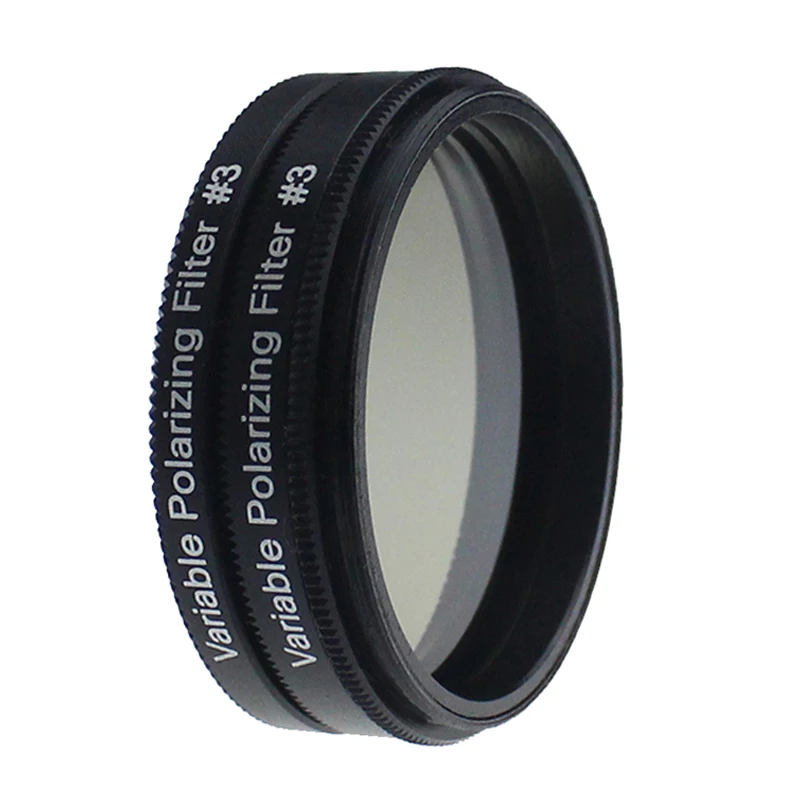 2inch Variable Polarizing Filter 3 Alloy Frame Telescope Filter Set