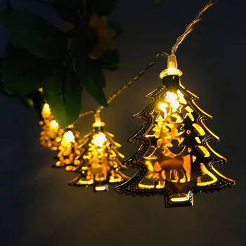 

Lighting Strings LED String Lights Battery box Hollow Christmas Tree Party Decorative Lamp Tool Outdoor Lighting Drop Shipping