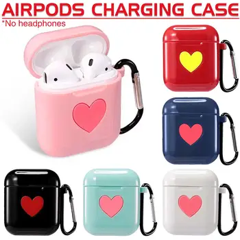

Soft Silicone Cases For Apple Airpods 1/2 Protective Case Heart Bluetooth Wireless Earphone Case Charging Box Shock-proof