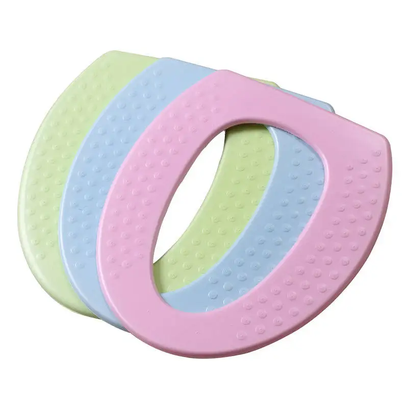 2 Pieces Toilet Cushion Closestool Lid Top Mat EVA Adhesive Toilet Seat Cover Waterproof Toilet Cover Bath Cushion For Summer