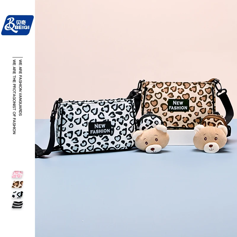 BQ Winter Style Sweet Cute Cartoon Mini Crossbody Purse Cross Body Single Shoulder Messenger Bag Set For Women Girls Casual