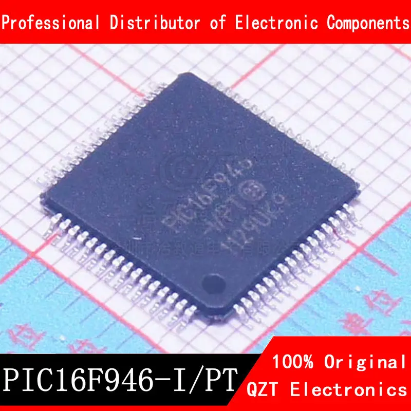 5pcs/lot PIC16F946-I/PT PIC16F946 QFP-64 In Stock 2 5pcs 100% new pic16f887 i pt pic16f887 tqfp44 pic16f946 i pt pic16f946 tqfp64 pic16f887 i p pic16f887 pdip40 mcu chips ic