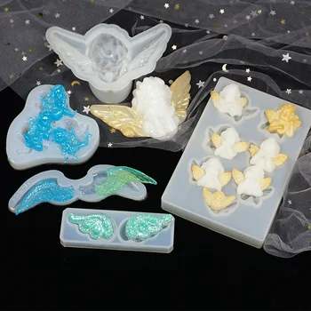 

Crystal Epoxy Angel Feather Resin Mold For Pendant Casting Jewelry DIY Mould Resin Molds For Jewelry