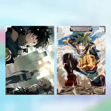 A3 анимация My Hero Academy Clipboards Милая клипса папка доска стол файл для рисования и письма Pad школьный офисный аксессуар