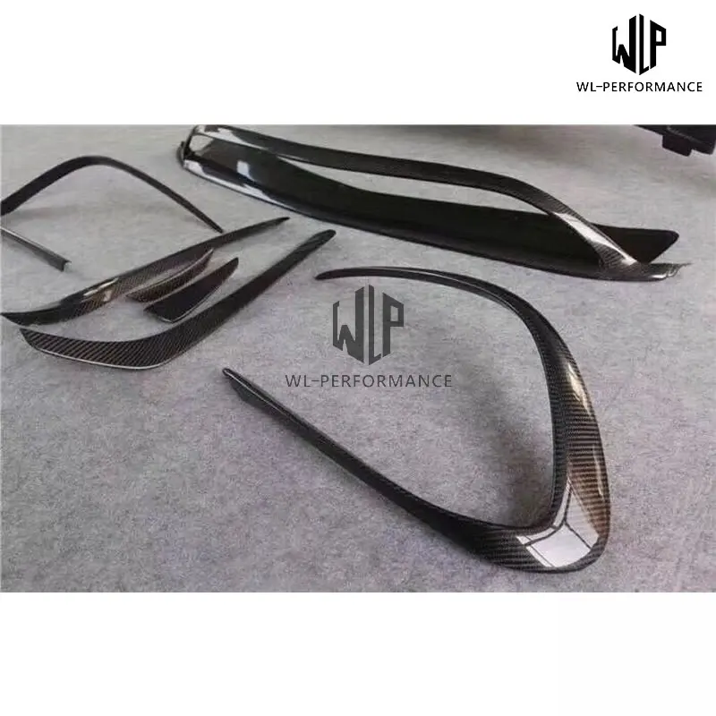 CLA260 CLA45 Car styling Carbon Fiber Front Bumper lip Air Vent Decoration Modelling Trim for Benz W117 CLA Body kit 13-15
