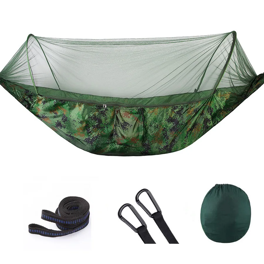 250x120cm 98&quotx47&quot 210T Nylon Taffeta Hammock Outdoor Jungle Hiking Camping Hanging Bed With Mosquito-net | Мебель