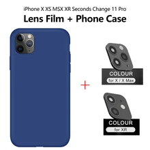 Для iPhone X XR XS MAX, сменный объектив для камеры,+ для iPhone 11 Pro, силиконовый чехол для телефона, чехол для iPhone X camera 11