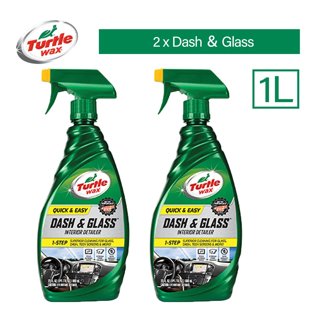 2 x bottle 500ml Dash& Glass Interior Detailer 2 In 1 Cleaner For Auto Surface Cleaning Plastic And Glass - Цвет: 2 x bottle