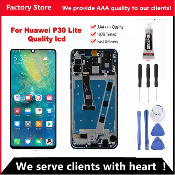 

For HUAWEI P30 Lite Screen Nova 4e Original LCD With Frame For HUAWEI P30 Lite LCD Display Screen Digitizer Assembly MAR-LX1 LX2