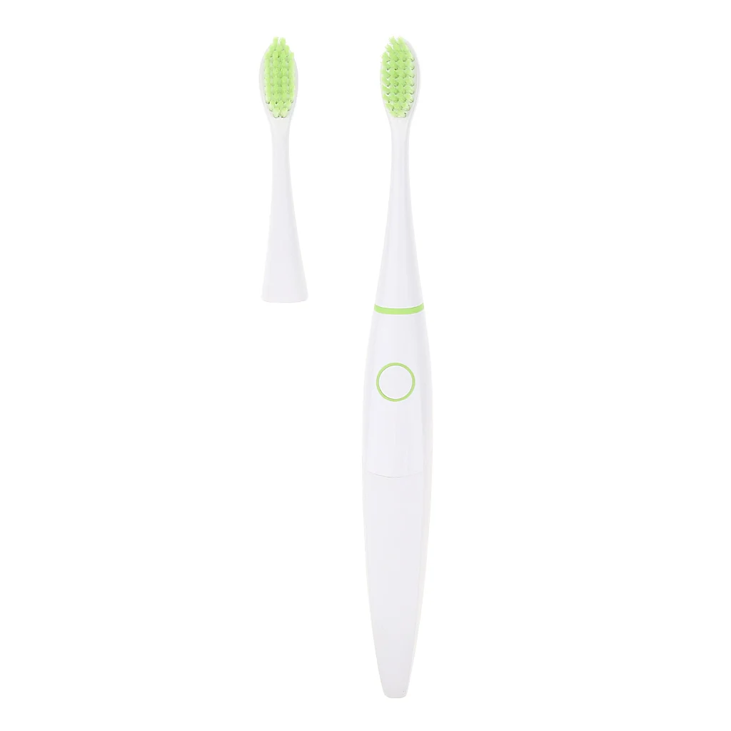 Adult Battery Powered Electric Toothbrush Vibrating Toothbrush with 1 Replacement Heads IPX7 Waterproof Battery Operated