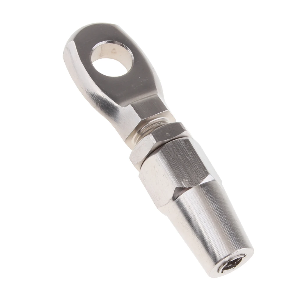 316 Marine Grade Stainless Steel Swageless Eye Terminal For 8mm Wire Rope