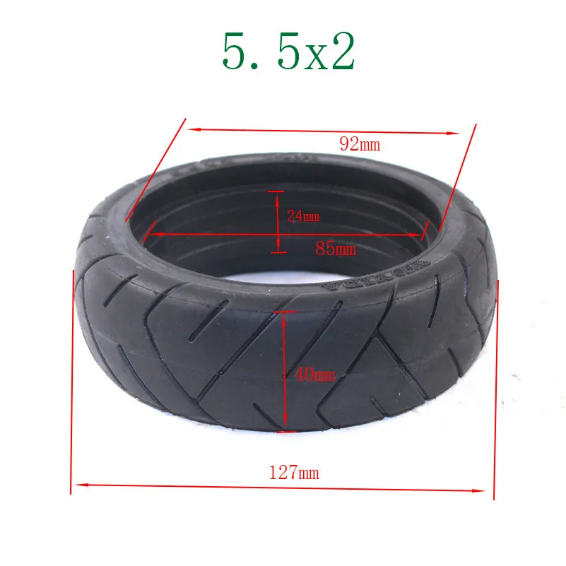 Горячая Высокая производительность 5,5X2 дюймов Взрывная шина Fastwheel F0 заднее колесо твердые шины для углеродного волокна скутер электрический скутер