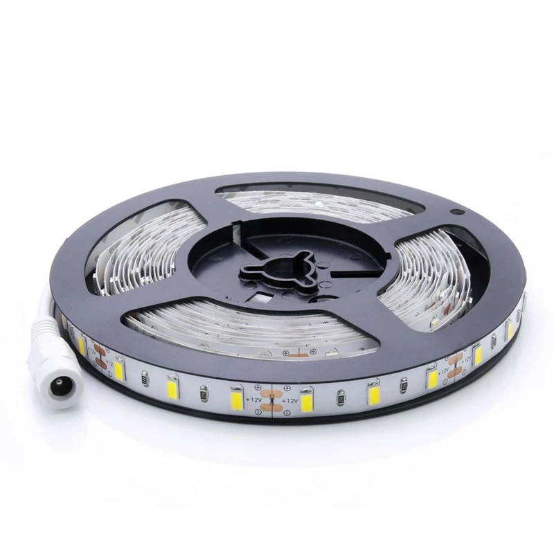 cheap ABUI Super Bright Flexible 5M 14.4W Meter SMD 5630 300 Leds IP20 Non waterproof Daylight White(6000 6500K) LED Strip Ribbon