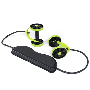 

Abdominal Muscle Wheel Ab Roller Double Trainer Wheel Power resistance bands Gym Arm Waist Leg Training Fitness Exercise