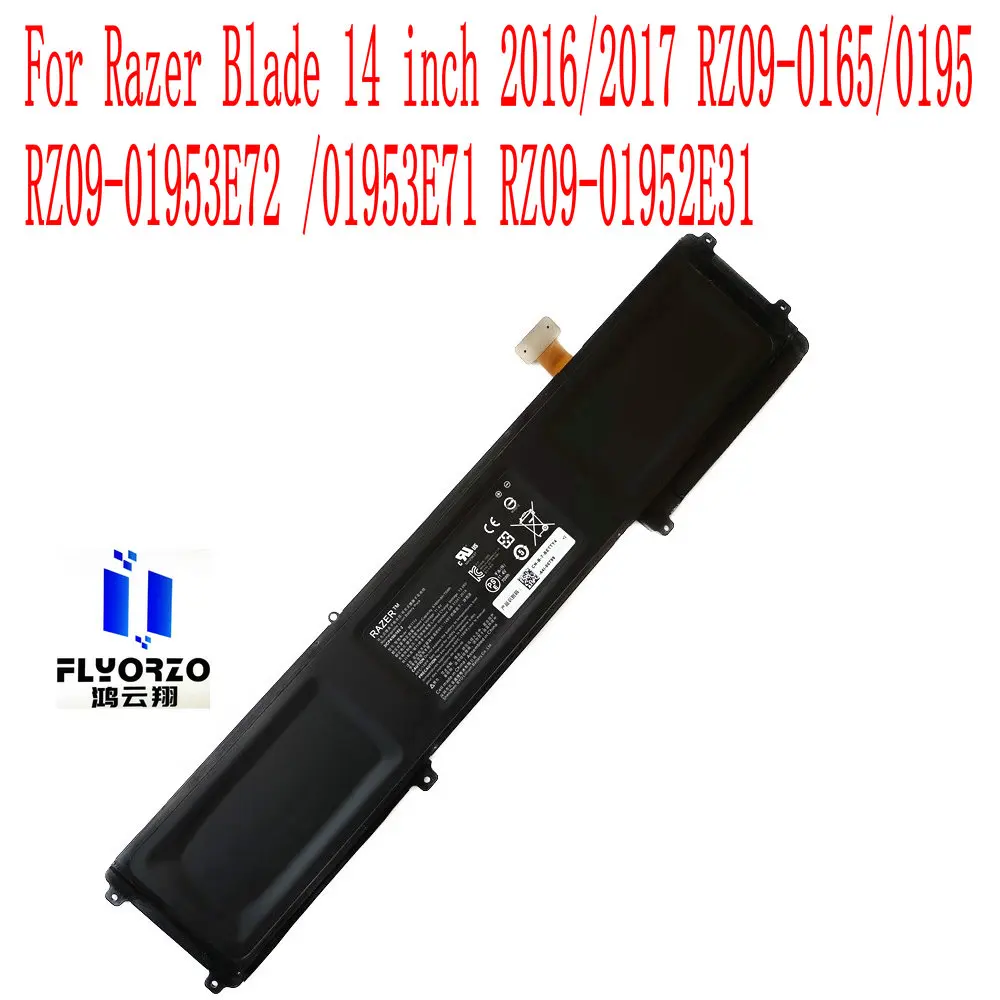 

Brand new original 70WH /6160mAh BETTY4 battery For Razer Blade 14 inch 2016/2017 RZ09-0165/0195 RZ09-01953E72 /01953E71 Laptop