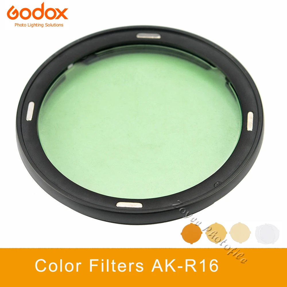 Godox Ak-R16 Filtri Rotondi Di Colore Per Godox H200R Testa Flash Rotonda, Compatibile Per Godox Ad200,Ad200 Pro,V1-S V1-C Di V1-N