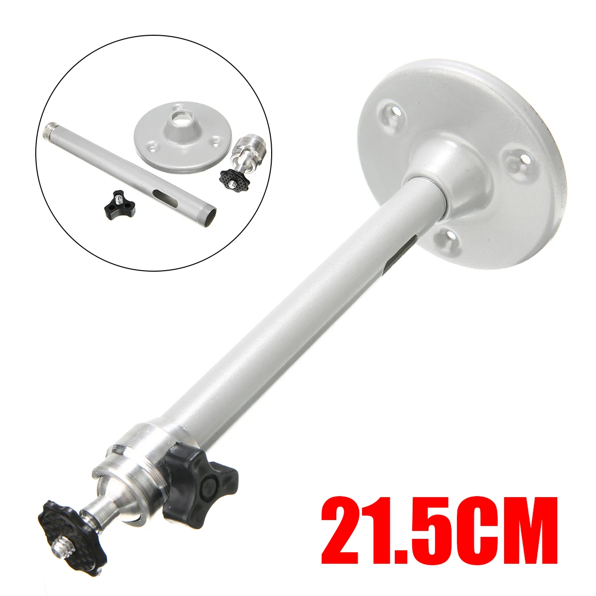 

Universal 22cm Projector Ceiling Wall Mount Aluminium Bracket 3KG Load Roof Bracket Metal Mount Projectors Accessories