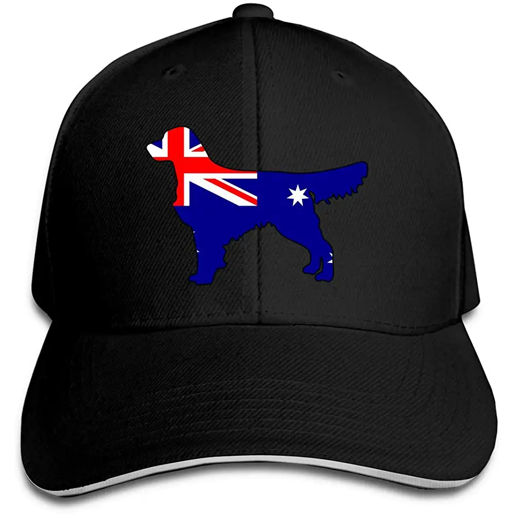 Мужские Wo мужские Австралийский флаг золотистый ретривер, собака Дальнобойщик шляпы бейсболка