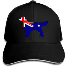 Мужские Wo мужские Австралийский флаг золотистый ретривер, собака Дальнобойщик шляпы бейсболка