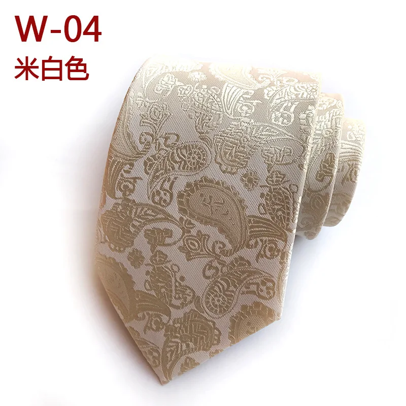 Necktie Мужской Жаккардовый тканый цветочный галстук с узором пейсли для свадебной вечеринки, праздника, элегантный галстук со стрелкой на шею из полиэстера, 8 см, облегающий галстук в деловом стиле, подарок, галстук - Цвет: Necktie