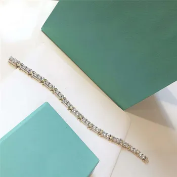 

Woman Bracelet The classical charm X cross inlay zircon popular accessories Sterling Silver 925 Jewelry Valentine's Day gift