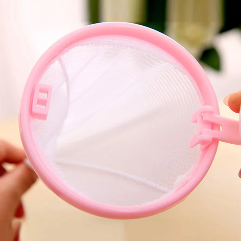 1pc Round Mesh Laundry Filter Bag Floating Lint Hair Catcher Small Ball Floating Style Washing Machine Pouch Filtration Mesh Bag