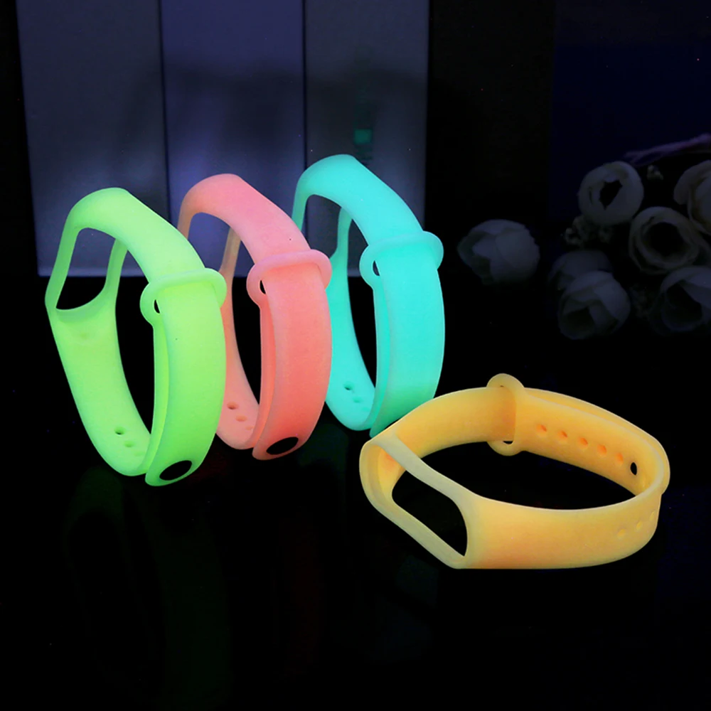 Mr 19 Strap for Xiaomi Mi Bracelet 3 Straps Xiaomi Mi Band 3 Wristbands Straps Luminous Fluorescence Smart Watch Band3 Halloween