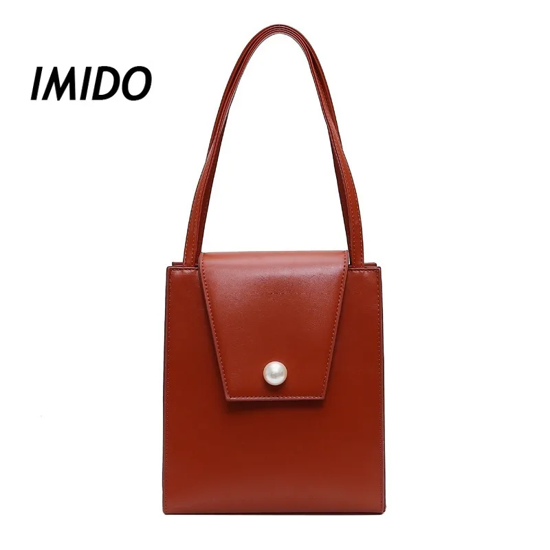 

Retro solid color PU small square bag fashion large capacity buckle opening portable tote bag wild chain shoulder shoulder bag