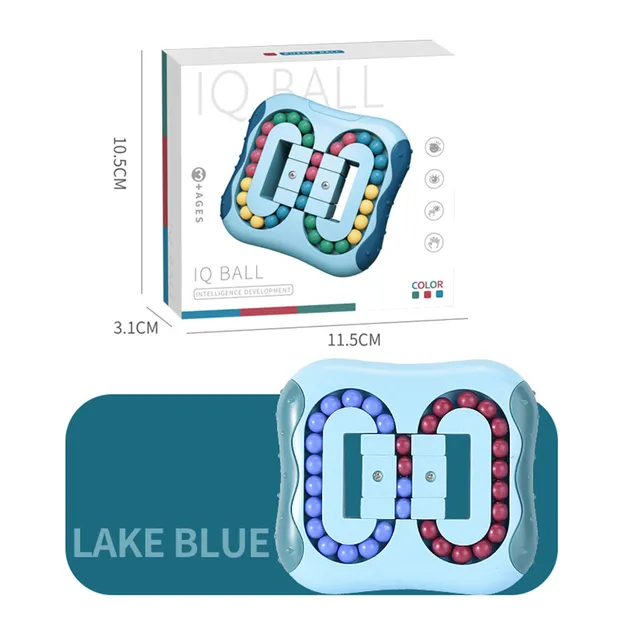 Special Bean Fingertip Toys Relieve Stress Decompression Rotating Small Beads Magic Puzzle Cube Fidget Educational Spinner Game 6