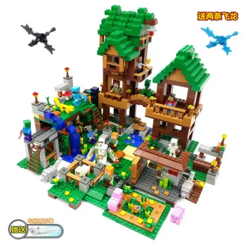 

Minecraftinglys Children's Puzzle Assembled Building Block Toys Figures Brick Children's Educational Toy for Children Micro Gift