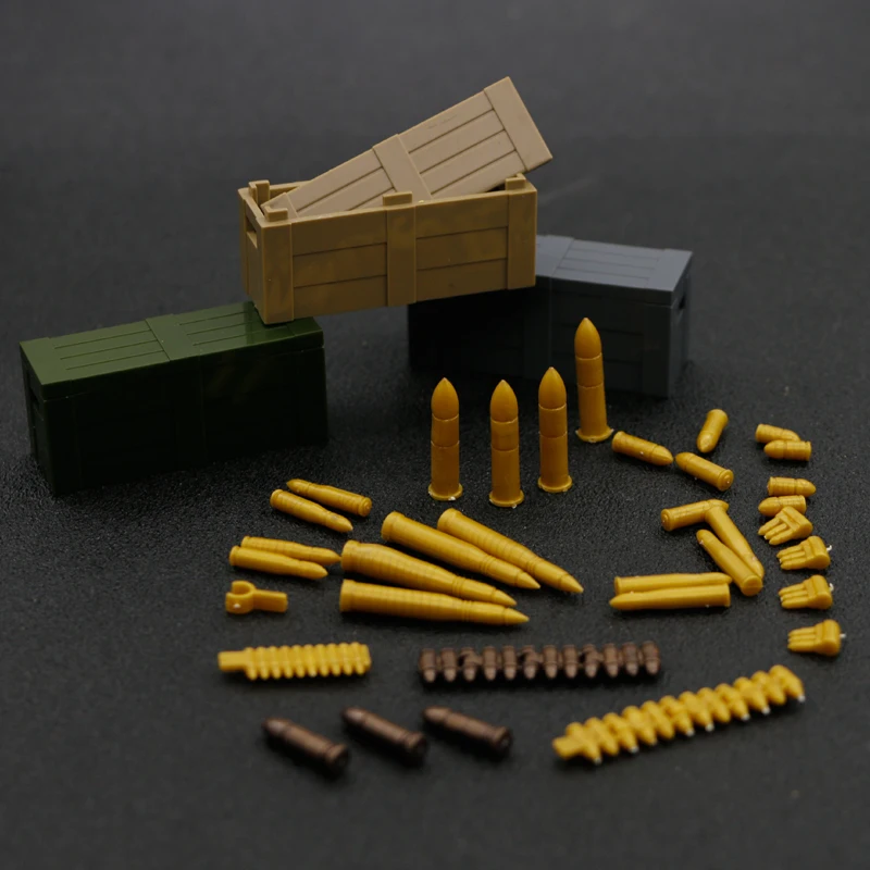 Military Building Blocks WW2 Weapons Guns Army Arm Machine Bullet chain Box Bricks Accessories wholesale Sets Toys for children|Sperren| - AliExpress