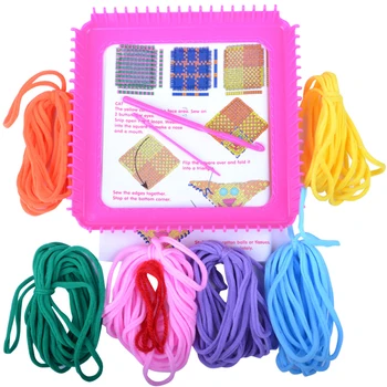 

Kindergartens With Elastic Cord Multifunctional Knitting Toy Gifts Safe DIY Weaving Handmade Sewing Accessories Craft For Kids