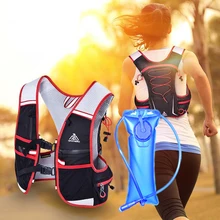 Бег гидратации пакет рюкзак сумка Жилет Жгут воды мочевого пузыря Пешие прогулки Кемпинг марафон Гонки Спортивные 5L