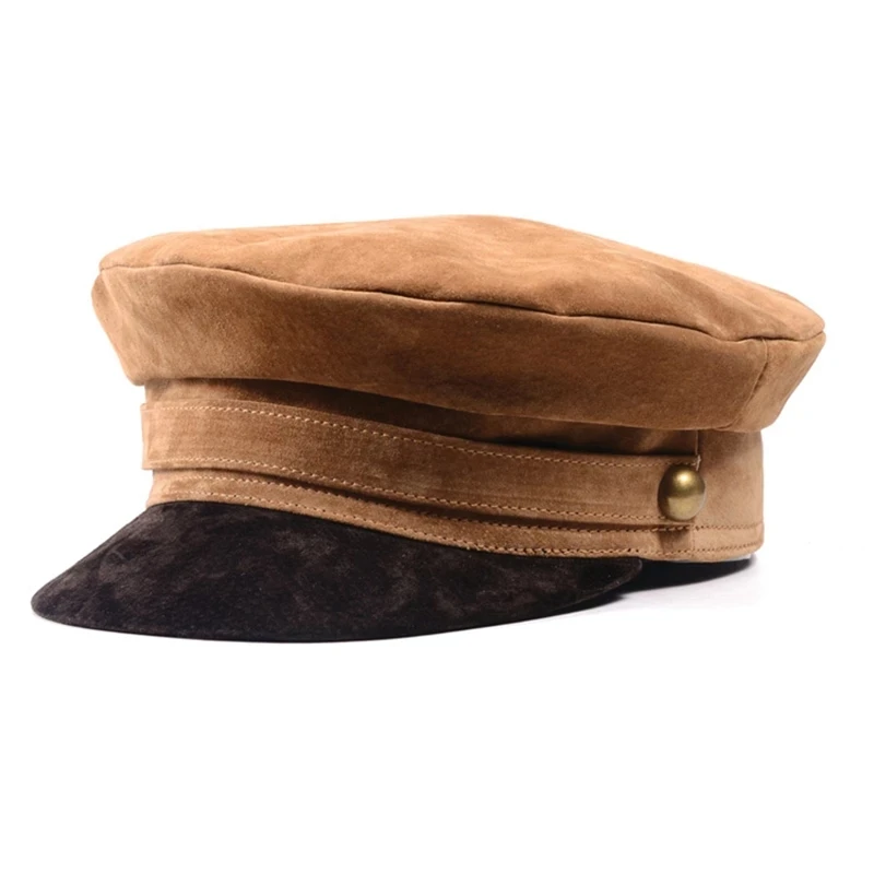 fashion-unisex-real-leather-military-hat-autumn-sailor-hats-for-women-men-flat-top-female-male-travel-cadet-hat-captain-cap