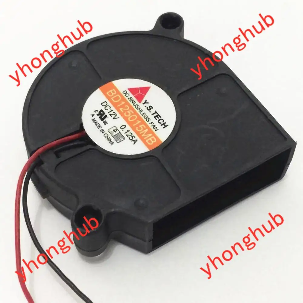 Y.S TECH BD125015MB DC 12V 0.125A 50x50x15 мм 2 провод сервер центробежный воздухонагнетатель