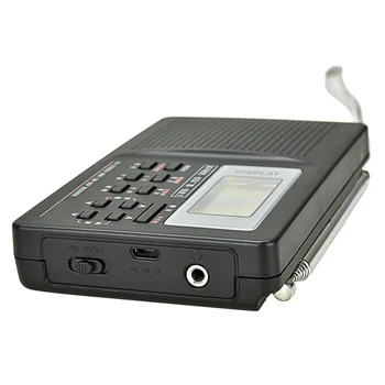 

Digital Radio with Alarm Clock Sleeping Timer Function Battery Operated Stereo Radio AM/FM/SW PUO88