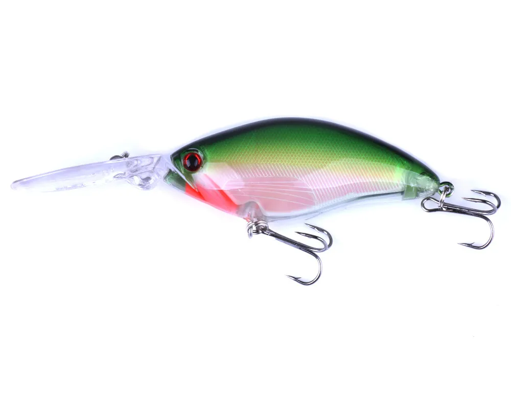 New Plastic Minnow Rock Fishing Lures CrankBait 10.5cm Crank Bait Hook Tool Crankbait Silicone Bait Jig Minnow W30412