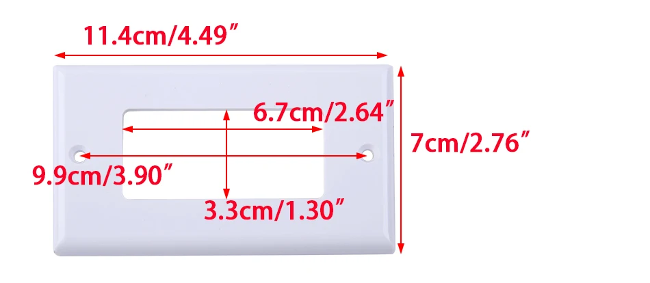 LETAOSK 1 шт. 11,4 см * 7 см Лицевая панель пустая настенная розетка Keystone Jack Замена