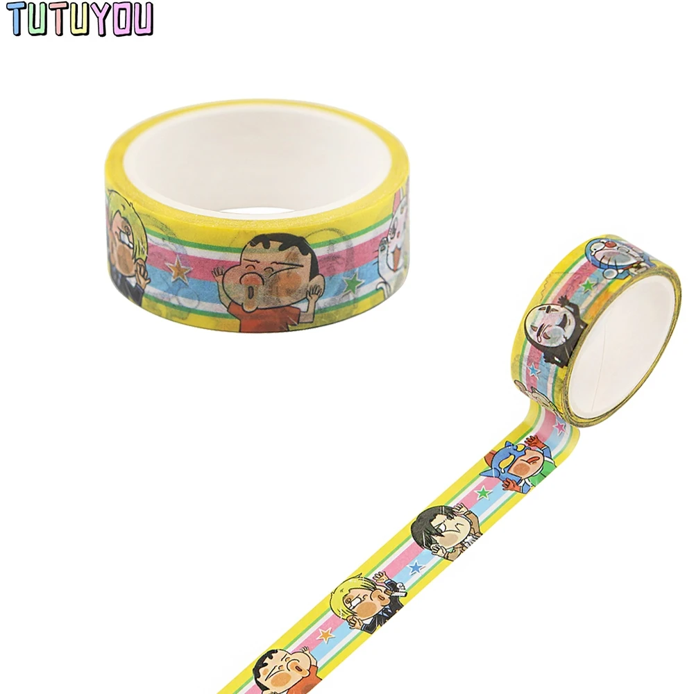 

PC2221 Wholesale 20pcs/lot Yellow Cartoon Character Washi Tapes Scrapbooking DIY Decorative Creative Kawaii Tapes