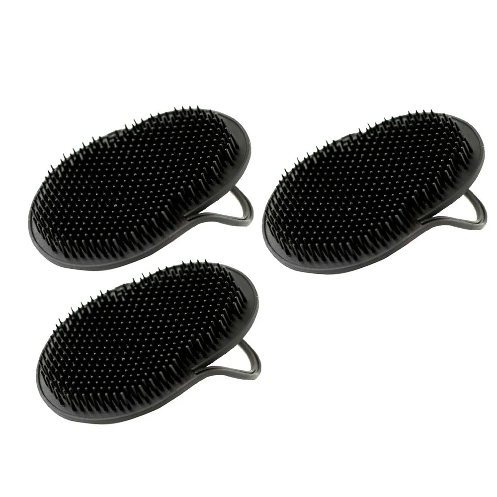 3PCS Мини-карманная расческа, щетка для волос, бороды, усов, пальм, путешествия, массаж головы для мужчин, массаж усов, шампунь, расческа, инструменты для укладки волос - Цвет: 3PCS