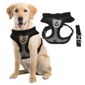

Breathable Small Dog Pet Harness and Leash Set Puppy Cat Vest Harness Collar For Chihuahua Pug Bulldog Cat arnes perro