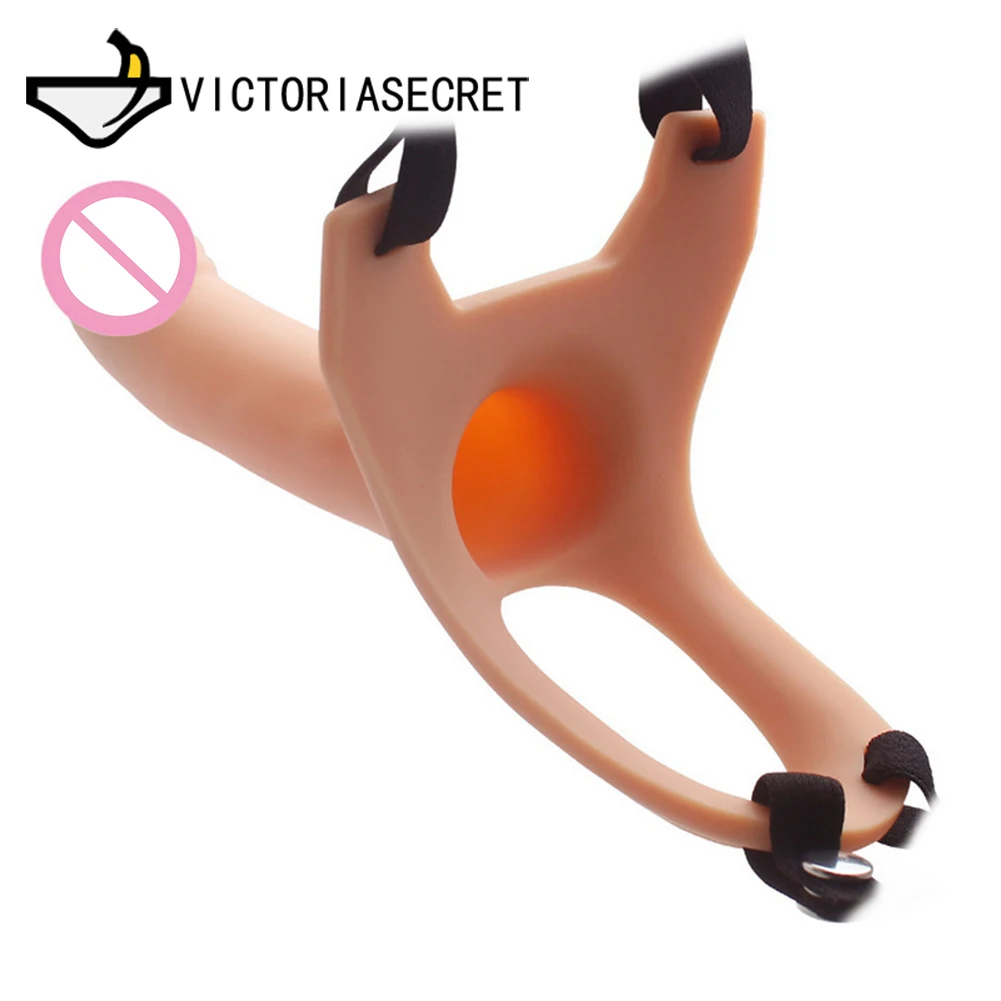 Полый большой ремень на для мужчин реалистичный увеличитель пениса|Дилдо| |