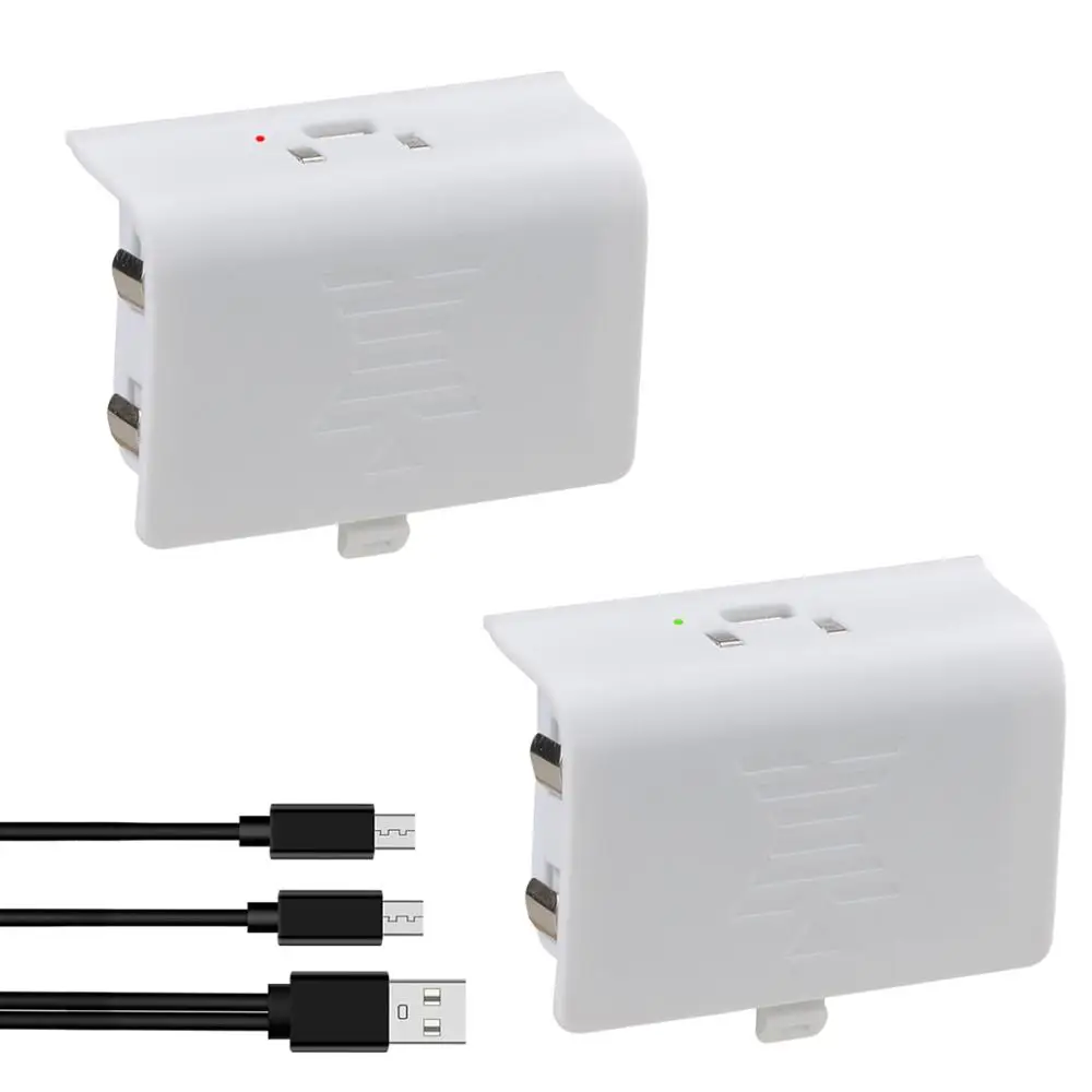 Batteria Batmax 2 Pezzi Per Xbox One / Xbox One S/Xbox One X/Xbox One Elite Controller Wireless Gamepad + Cavo Di Ricarica Usb 2 In 1
