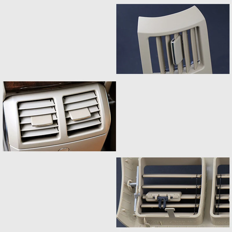 

Grey Air Outlet Grille Interior Decal Car Center Console Vent Cover For Mercedes 2006-2013 2518301154
