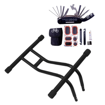 

1 Set Carbon Steel + Abs Bike Repair Tool Kits & 1 Pcs Aluminum Alloy Bicycle Mechanic Stand