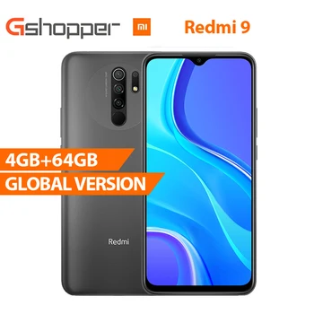 

Global Version Redmi 9 4GB 64GB Cell Phone Octa-core Media Tek Helio G80 13 MP Rear camera 5020 mAh Fast Charge 3.0